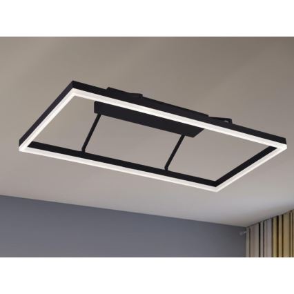 LED Stmívatelný přisazený lustr LED/55W/230V 3000-6500K + dálkové ovládání