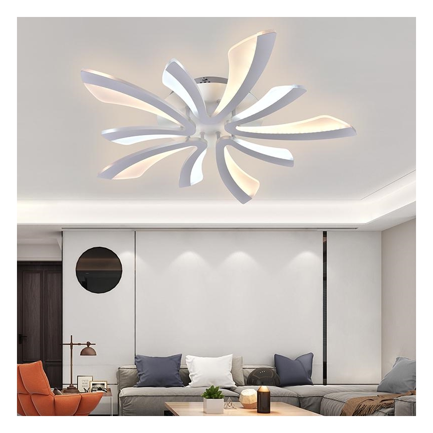 LED Stmívatelný přisazený lustr LED/55W/230V 3000-6500K + dálkové ovládání