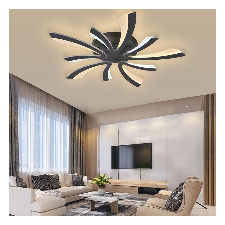 LED Stmívatelný přisazený lustr LED/55W/230V 3000-6500K + dálkové ovládání