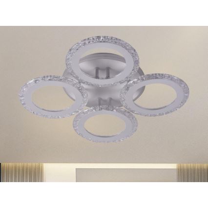 LED Stmívatelný přisazený lustr LED/55W/230V 3000-6500K + dálkové ovládání