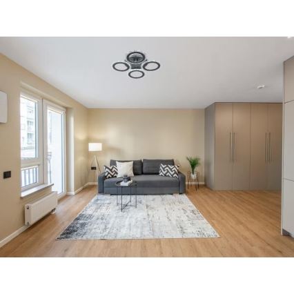 LED Stmívatelný přisazený lustr LED/55W/230V 3000-6500K + dálkové ovládání
