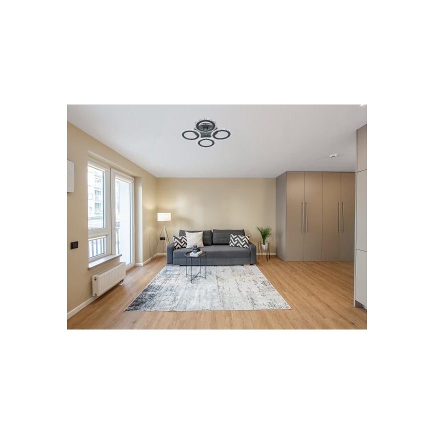 LED Stmívatelný přisazený lustr LED/55W/230V 3000-6500K + dálkové ovládání