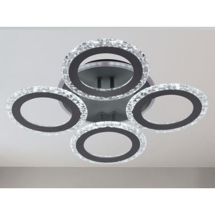 LED Stmívatelný přisazený lustr LED/55W/230V 3000-6500K + dálkové ovládání