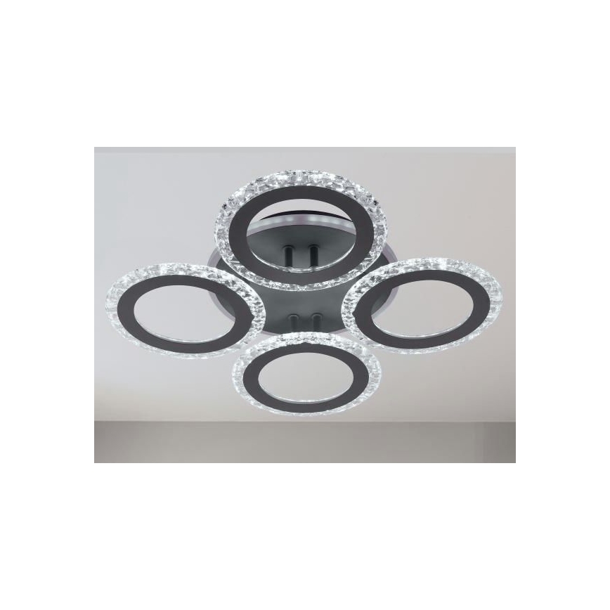 LED Stmívatelný přisazený lustr LED/55W/230V 3000-6500K + dálkové ovládání