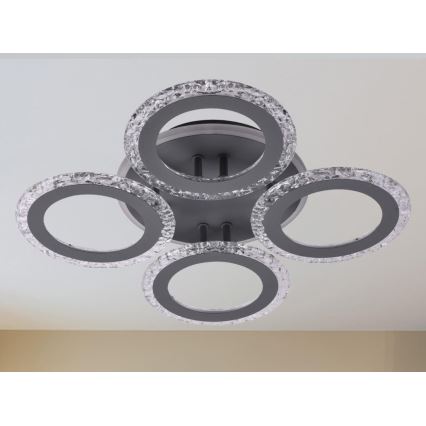 LED Stmívatelný přisazený lustr LED/55W/230V 3000-6500K + dálkové ovládání