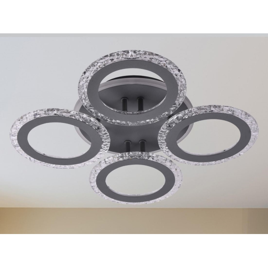 LED Stmívatelný přisazený lustr LED/55W/230V 3000-6500K + dálkové ovládání