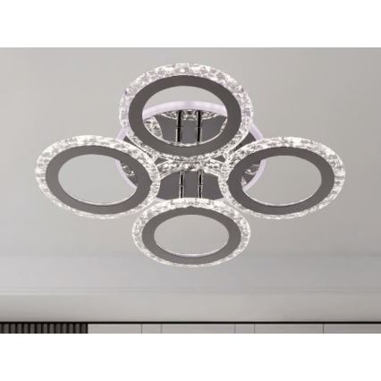 LED Stmívatelný přisazený lustr LED/55W/230V 3000-6500K + dálkové ovládání