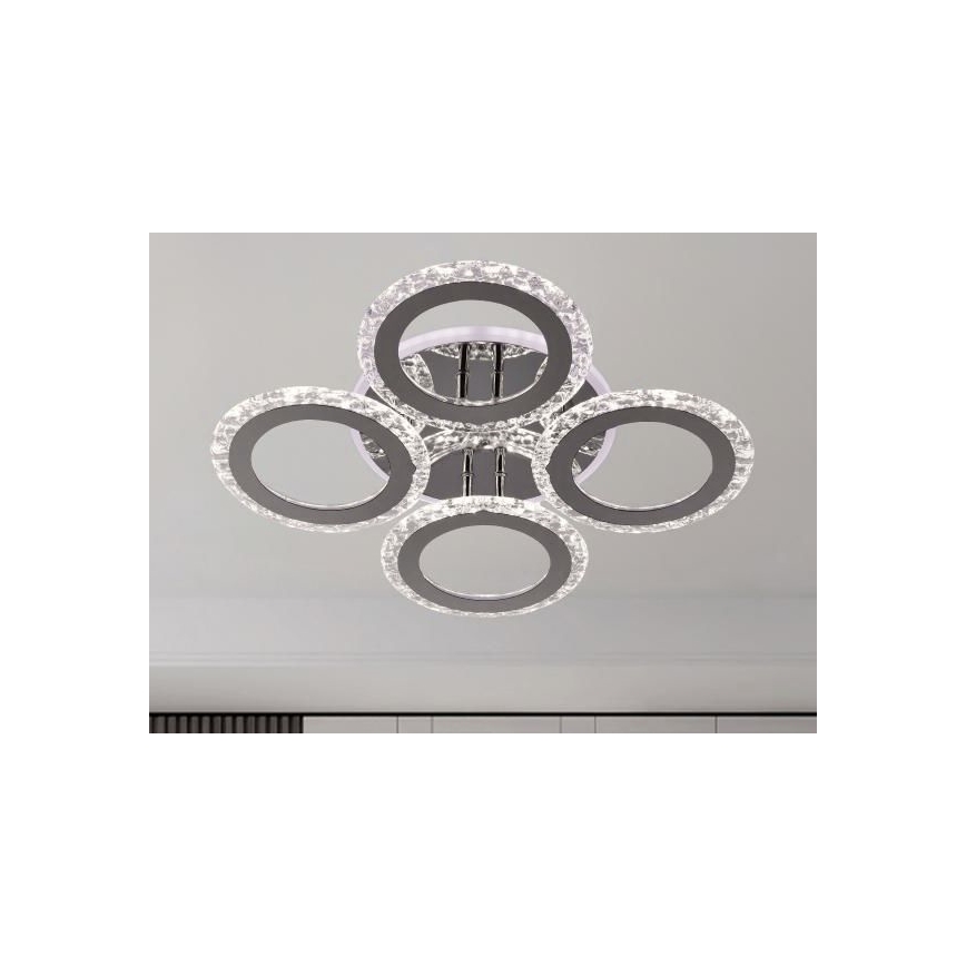 LED Stmívatelný přisazený lustr LED/55W/230V 3000-6500K + dálkové ovládání