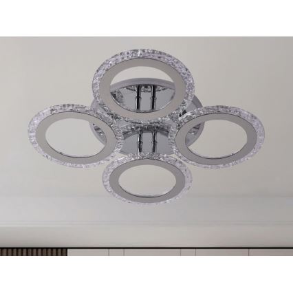 LED Stmívatelný přisazený lustr LED/55W/230V 3000-6500K + dálkové ovládání