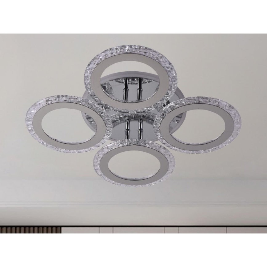 LED Stmívatelný přisazený lustr LED/55W/230V 3000-6500K + dálkové ovládání