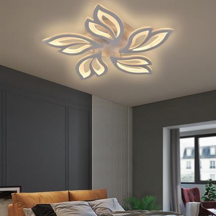 LED Stmívatelný přisazený lustr LED/65W/230V 3000-6500K + dálkové ovládání