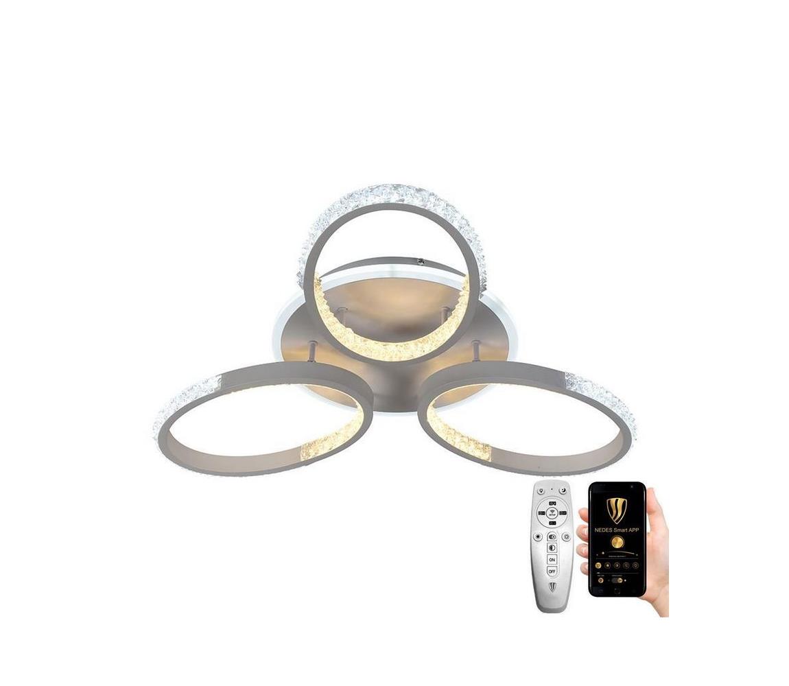  LED Stmívatelný přisazený lustr LED/70W/230V 3000-6500K + dálkové ovládání 