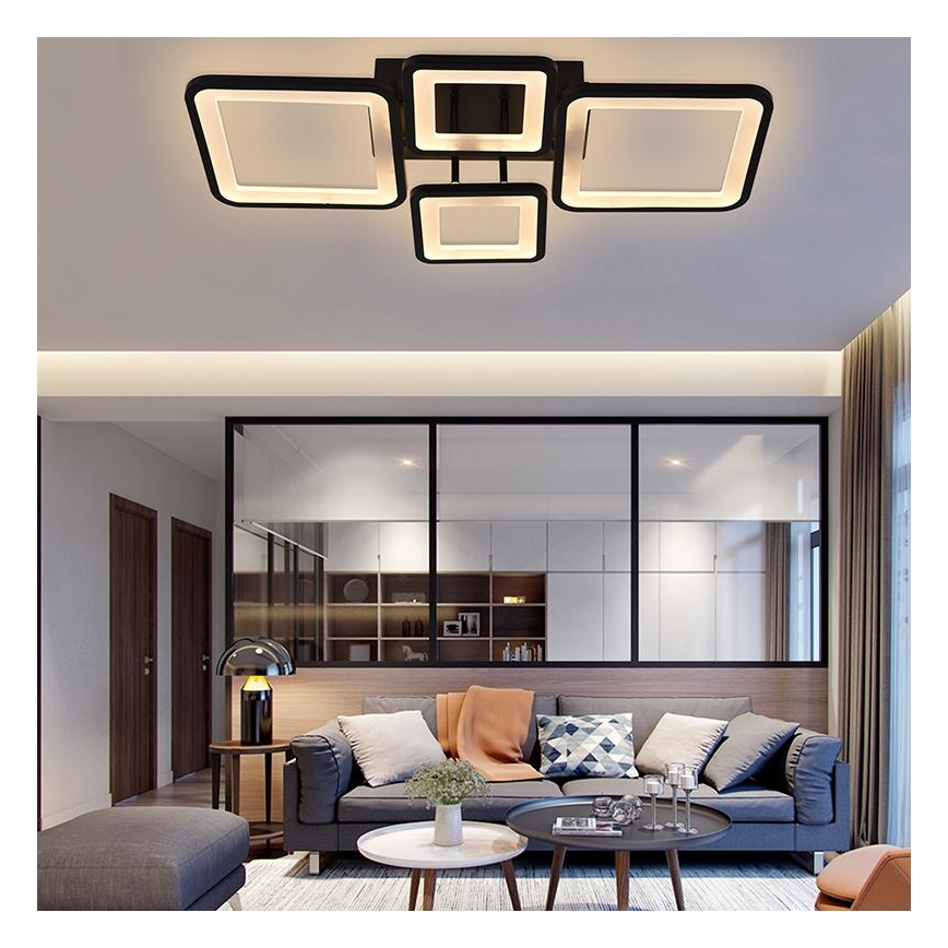 LED Stmívatelný přisazený lustr LED/70W/230V 3000-6500K + dálkové ovládání