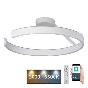 LED Stmívatelný přisazený lustr LED/72W/230V 3000-6500K bílá + dálkové ovládání
