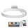 LED Stmívatelný přisazený lustr LED/72W/230V 3000-6500K bílá + dálkové ovládání