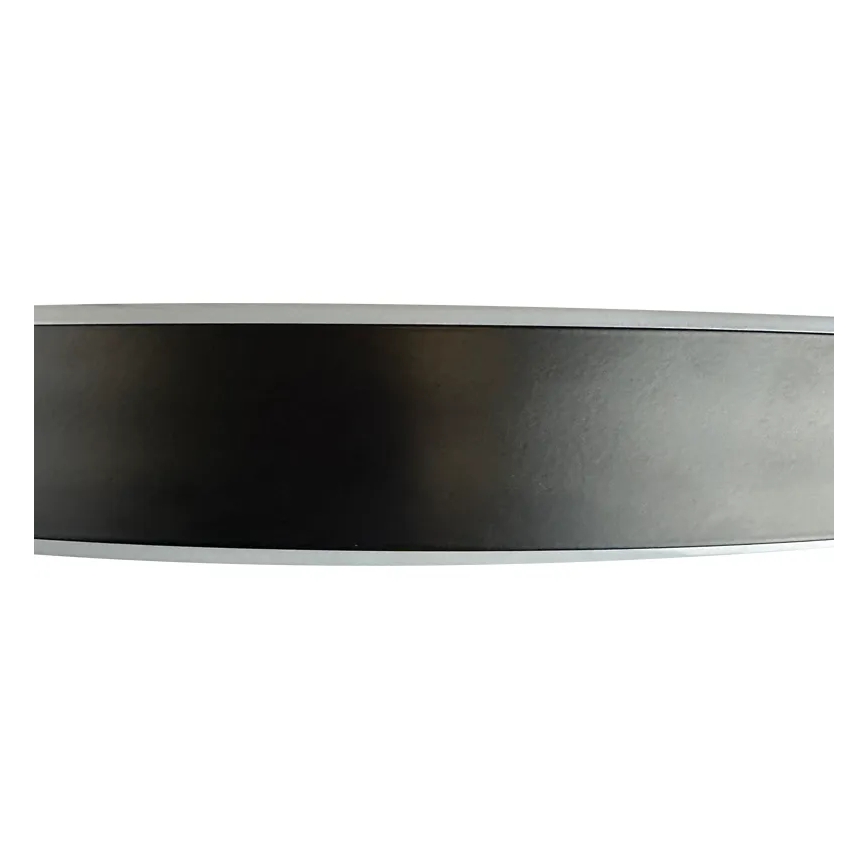 LED Stmívatelný přisazený lustr LED/72W/230V 3000-6500K černá + dálkové ovládání