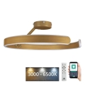 LED Stmívatelný přisazený lustr LED/72W/230V 3000-6500K zlatá + dálkové ovládání