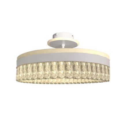 LED Stmívatelný křišťálový přisazený lustr LED/75W/230V 3000-6500K bílá + dálkové ovládání
