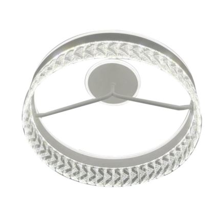 LED Stmívatelný křišťálový přisazený lustr LED/75W/230V 3000-6500K bílá + dálkové ovládání