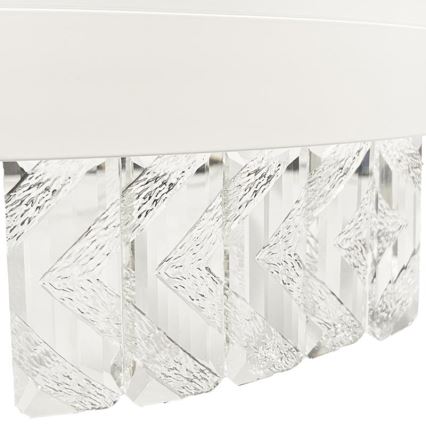 LED Stmívatelný křišťálový přisazený lustr LED/75W/230V 3000-6500K bílá + dálkové ovládání