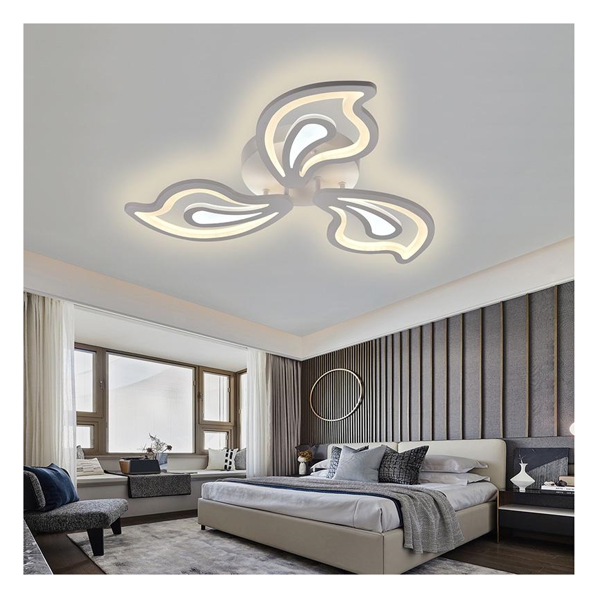 LED Stmívatelný přisazený lustr LED/75W/230V 3000-6500K + dálkové ovládání