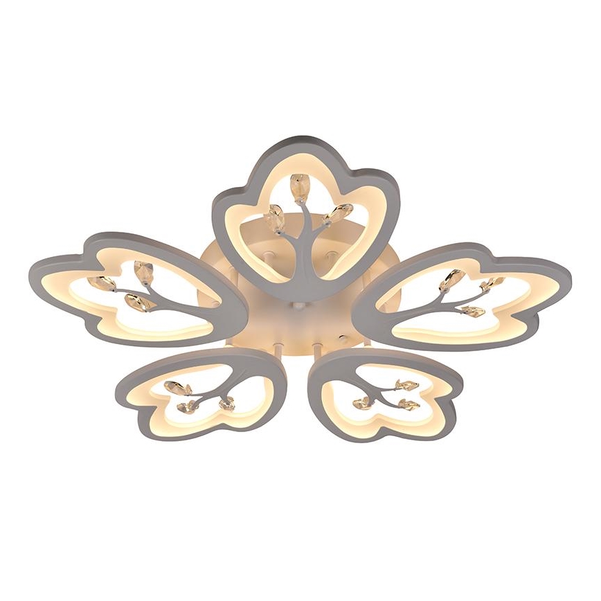 LED Stmívatelný přisazený lustr LED/80W/230V 3000-6500K + dálkové ovládání