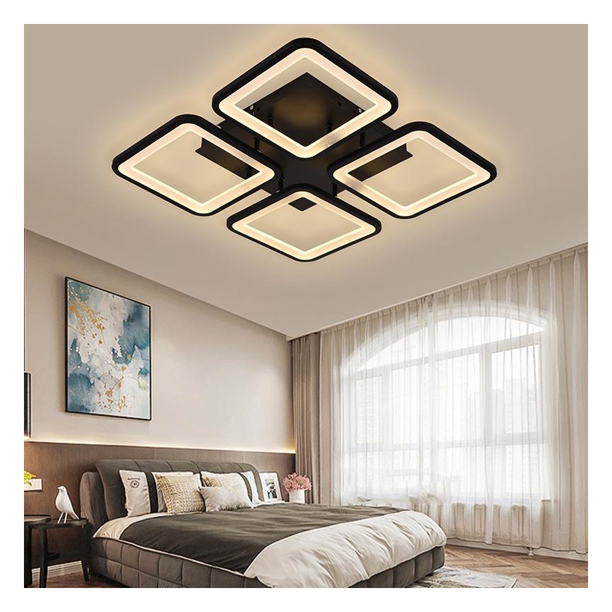 LED Stmívatelný přisazený lustr LED/85W/230V 3000-6500K + dálkové ovládání