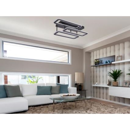 LED Stmívatelný přisazený lustr LED/90W/230V 3000-6500K + dálkové ovládání
