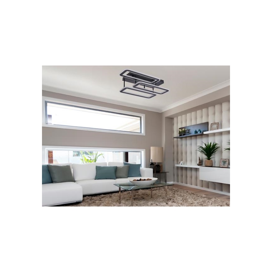 LED Stmívatelný přisazený lustr LED/90W/230V 3000-6500K + dálkové ovládání