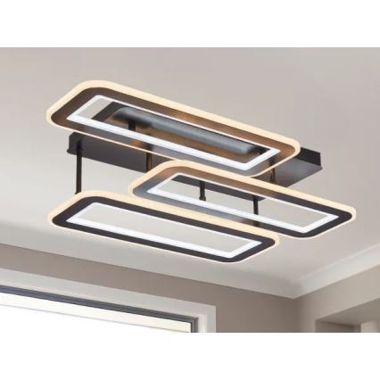 LED Stmívatelný přisazený lustr LED/90W/230V 3000-6500K + dálkové ovládání