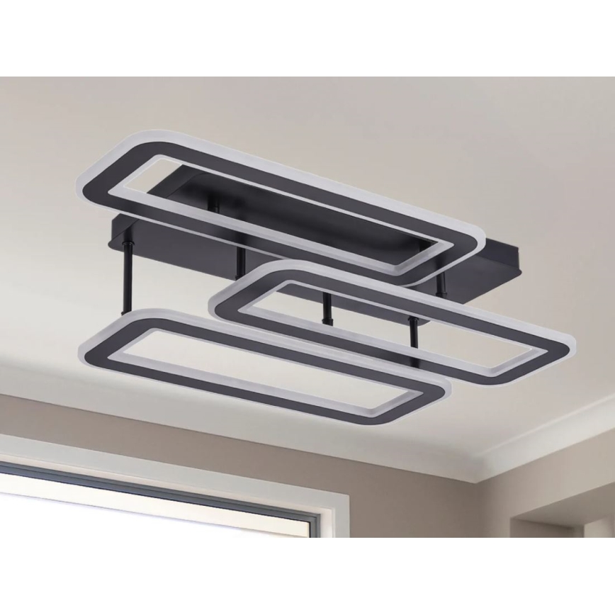 LED Stmívatelný přisazený lustr LED/90W/230V 3000-6500K + dálkové ovládání