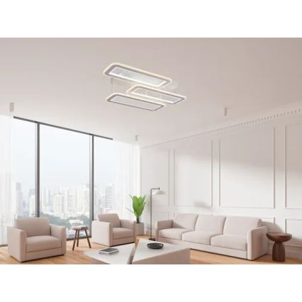 LED Stmívatelný přisazený lustr LED/90W/230V 3000-6500K + dálkové ovládání