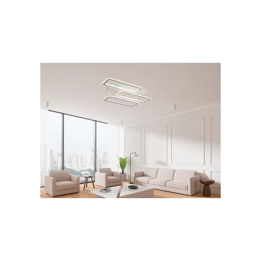 LED Stmívatelný přisazený lustr LED/90W/230V 3000-6500K + dálkové ovládání