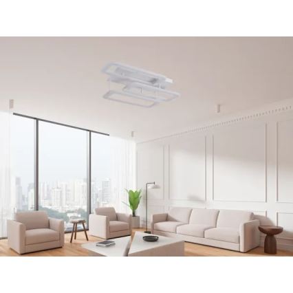 LED Stmívatelný přisazený lustr LED/90W/230V 3000-6500K + dálkové ovládání