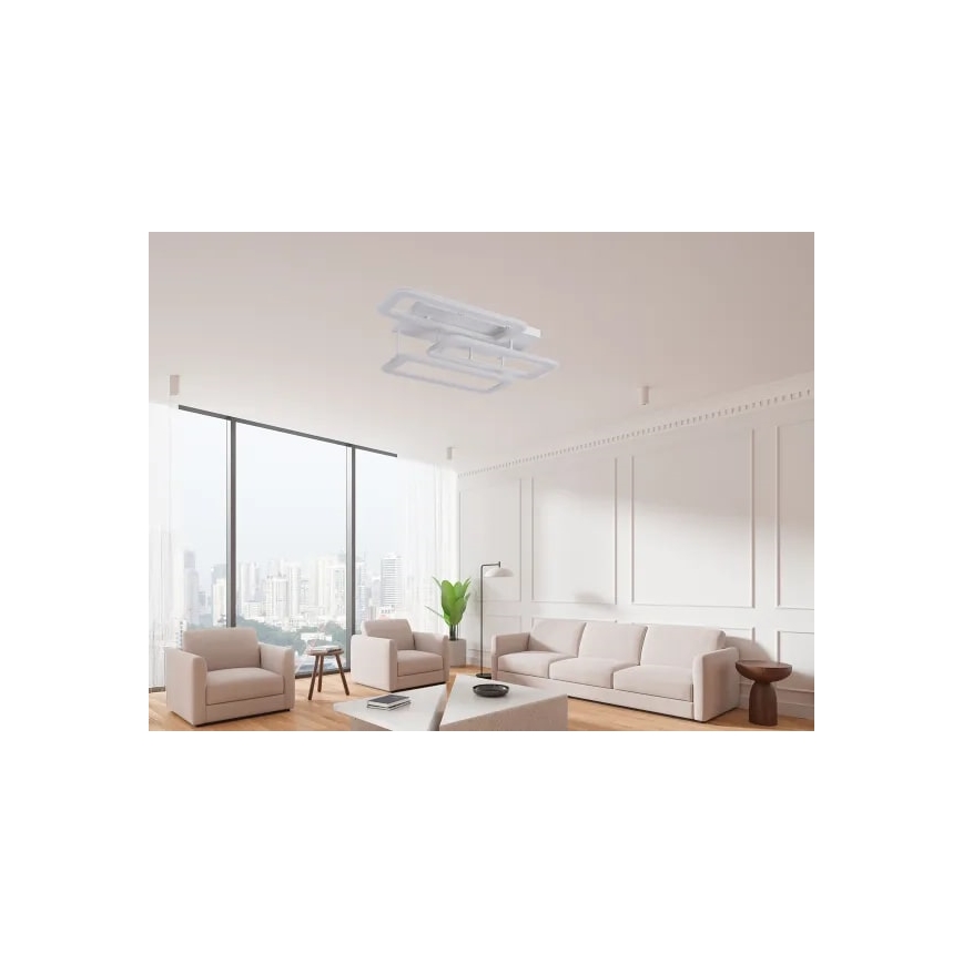 LED Stmívatelný přisazený lustr LED/90W/230V 3000-6500K + dálkové ovládání