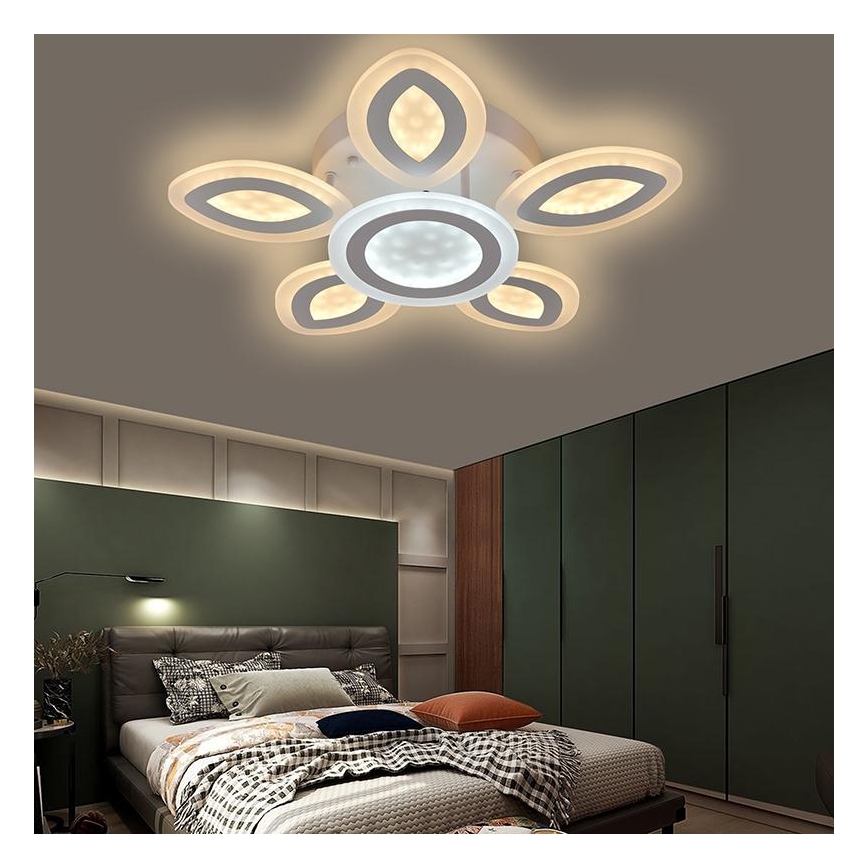 LED Stmívatelný přisazený lustr LED/95W/230V 3000-6500K + dálkové ovládání
