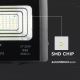 LED Stmívatelný solární reflektor LED/12W/3,2V 4000K IP65 + dálkové ovládání