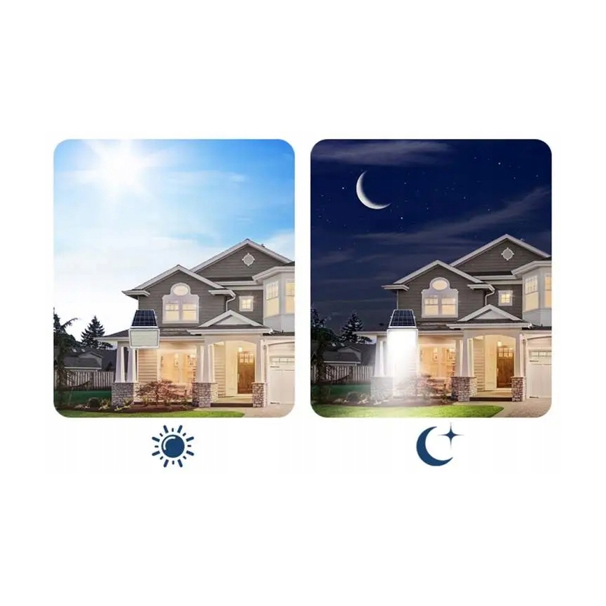 LED Stmívatelný solární reflektor LED/150W/3,2V 5000K 15000 mAh IP65 černá + dálkové ovládání