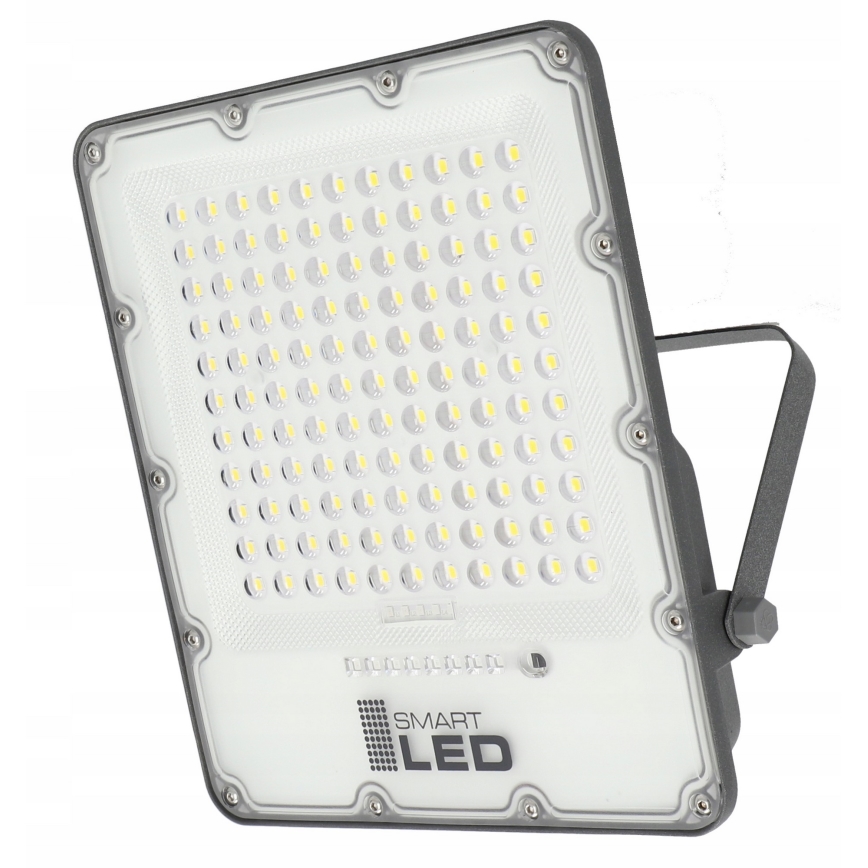 LED Stmívatelný solární reflektor LED/150W/3,2V 5000K 15000 mAh IP65 černá + dálkové ovládání