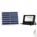 LED Stmívatelný solární reflektor LED/16W/3,2V 4000K IP65 + dálkové ovládání