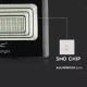 LED Stmívatelný solární reflektor LED/20W/6V 6000K IP65 + dálkové ovládání