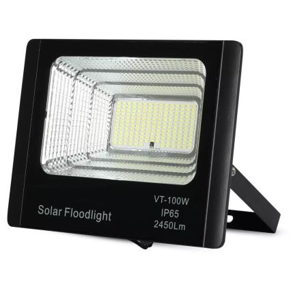 LED Stmívatelný solární reflektor LED/35W/10V 6000K IP65 + dálkové ovládání