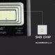 LED Stmívatelný solární reflektor LED/35W/10V 6000K IP65 + dálkové ovládání