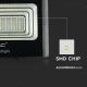 LED Stmívatelný solární reflektor LED/40W/10V 4000K IP65 + dálkové ovládání