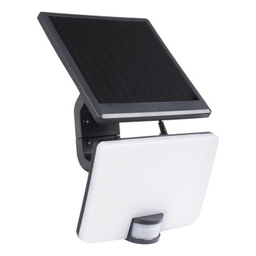LED Stmívatelný solární reflektor se senzorem pohybu LED/10W/3000 mAh 4000K IP54