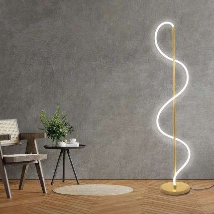 LED Stojací lampa EMMA LED/24W/230V zlatá