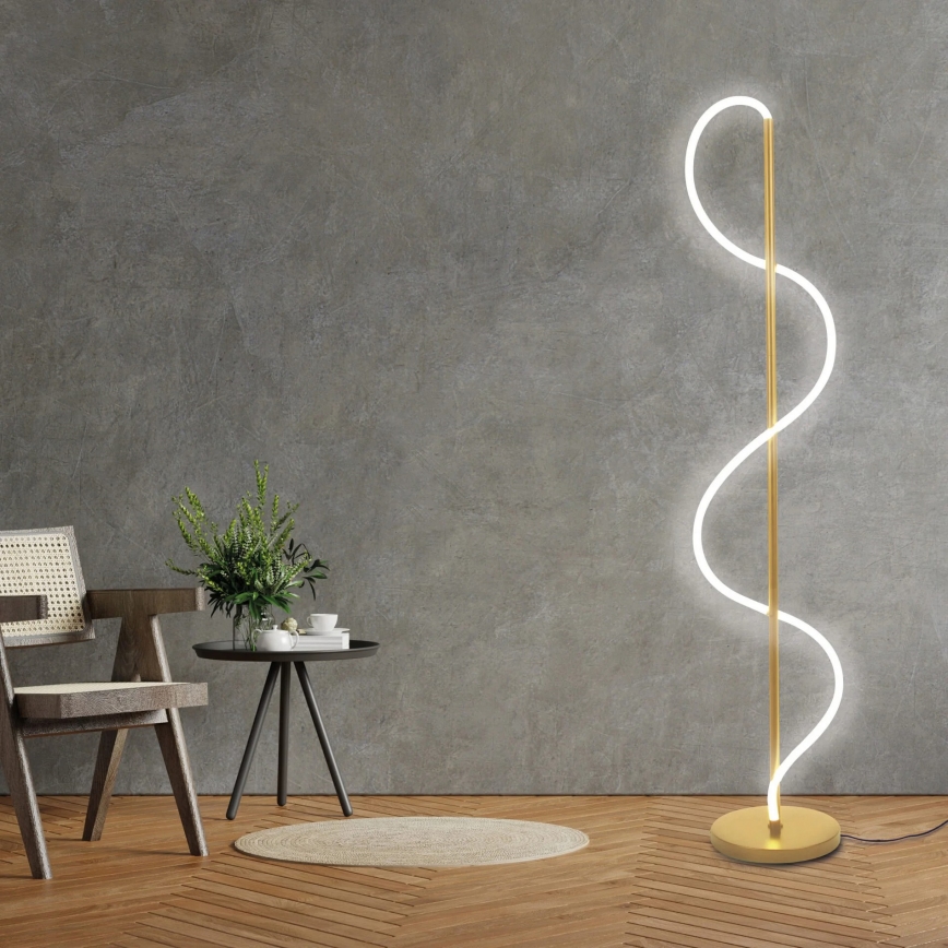 LED Stojací lampa EMMA LED/24W/230V zlatá