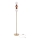 LED Stojací lampa FLORES LED/15W/230V zlatá/oranžová/hnědá