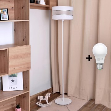 LED Stojací lampa HELEN 1xE27/15W/230V bílá