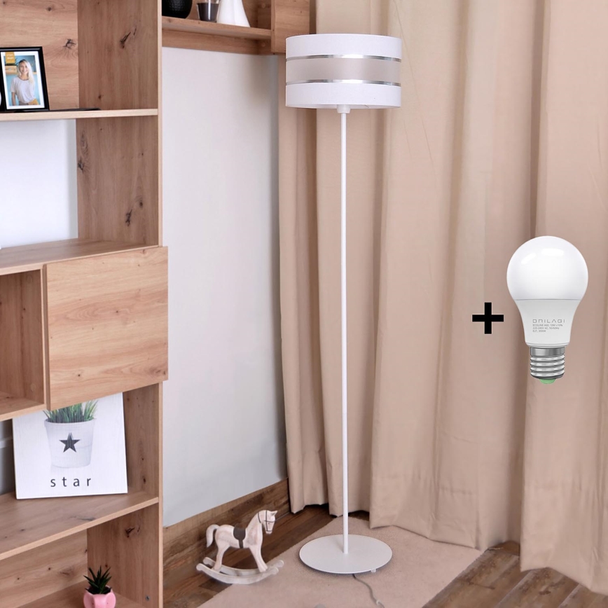 LED Stojací lampa HELEN 1xE27/15W/230V bílá